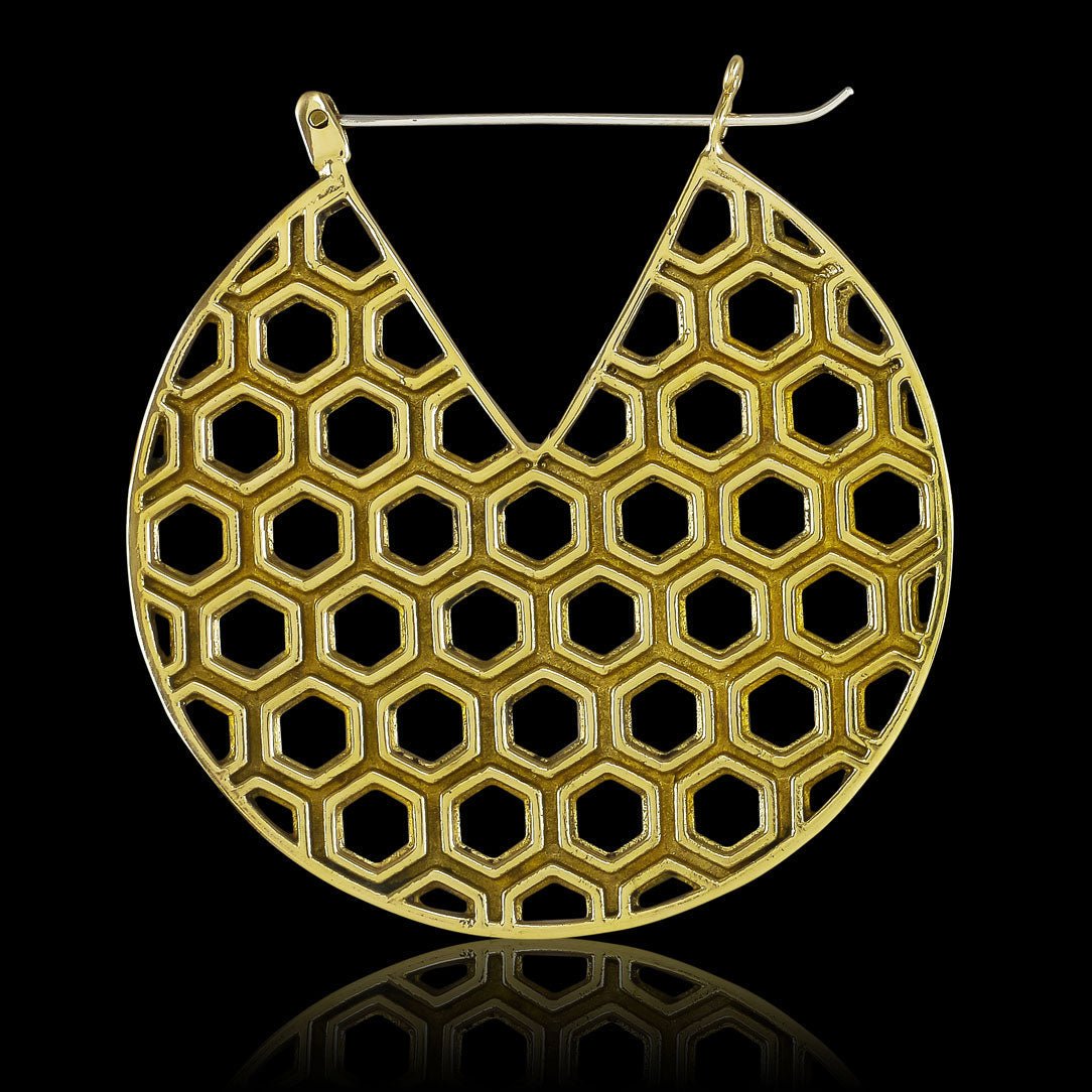 Honeycomb Hoops - Silver Posts - Tree Spirit Wellness