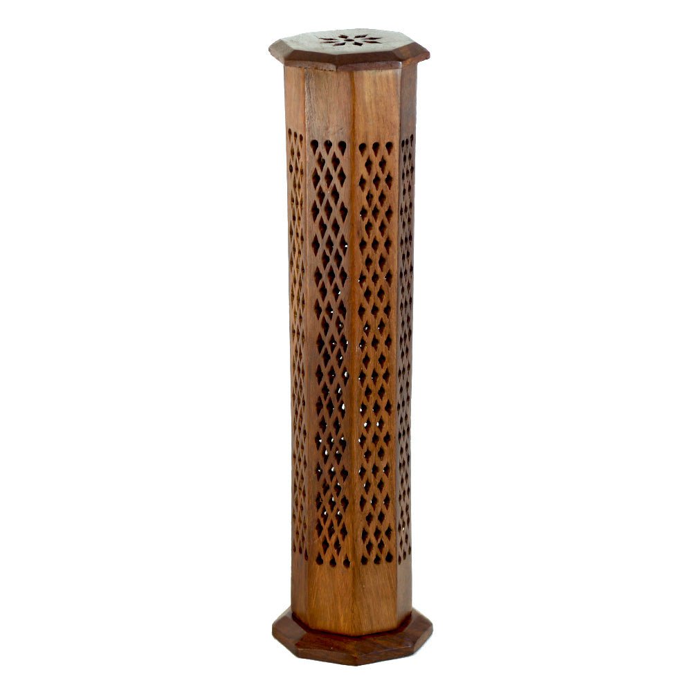 Incense Burner - Wooden Decorative Tower - Tree Spirit Wellness