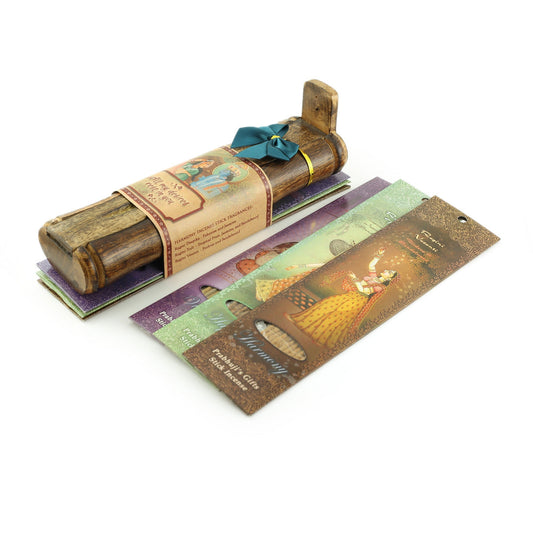 Incense Gift Set - Bamboo Burner + 3 Harmony Incense Sticks Packs & Love Greeting - Rest in you - Tree Spirit Wellness