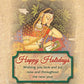 Incense Gift Set - Bamboo Burner + 3 Meditation Incense Sticks Packs and Holiday Greeting - Happy Holidays - Tree Spirit Wellness