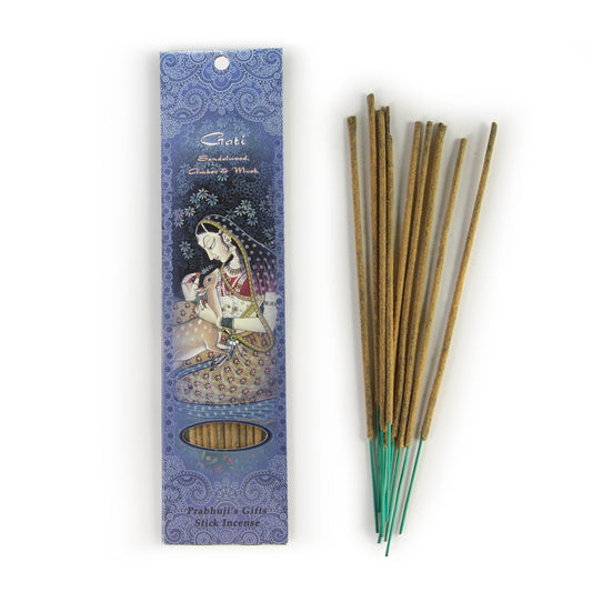 Incense Sticks Gati - Sandalwood, Amber, and Musk - Tree Spirit Wellness