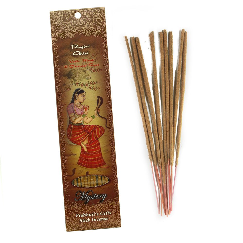 Incense Sticks Ragini Ahiri - Vedic Musk and Oriental Rose - Mystery - Tree Spirit Wellness