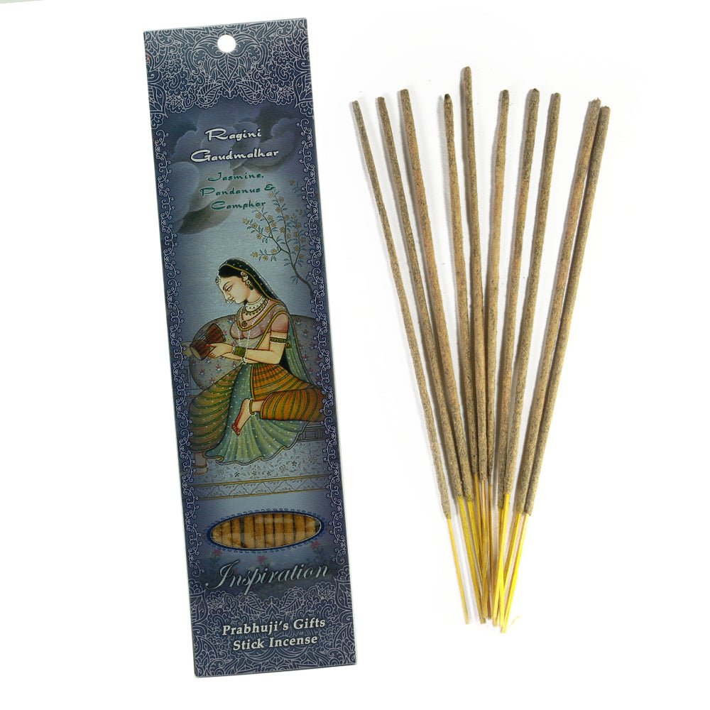 Incense Sticks Ragini Gaudmalhar - Jasmine, Pandanus, and Camphor - Inspiration - Tree Spirit Wellness