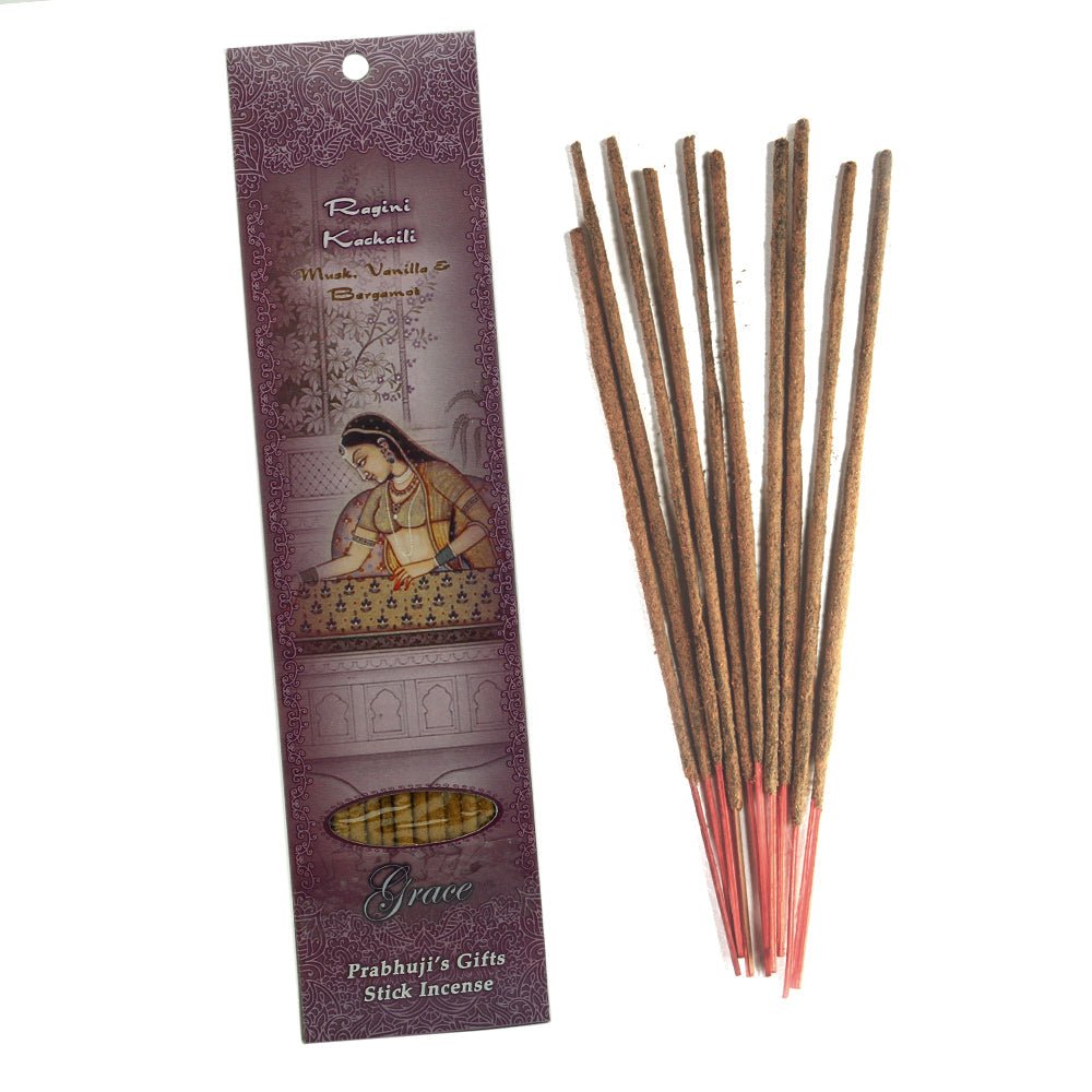 Incense Sticks Ragini Kachaili - Musk, Vanilla, and Bergamot - Grace - Tree Spirit Wellness