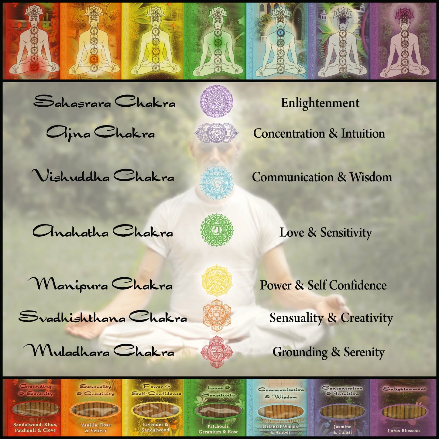 Incense Sticks Root Chakra Muladhara - Grounding and Serenity - Tree Spirit Wellness