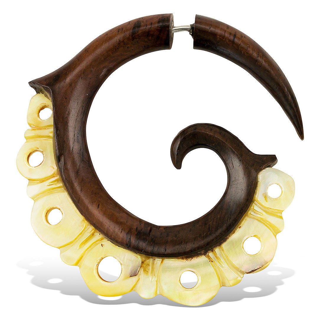 Inika Crowns - Wood with Shell - Tree Spirit Wellness