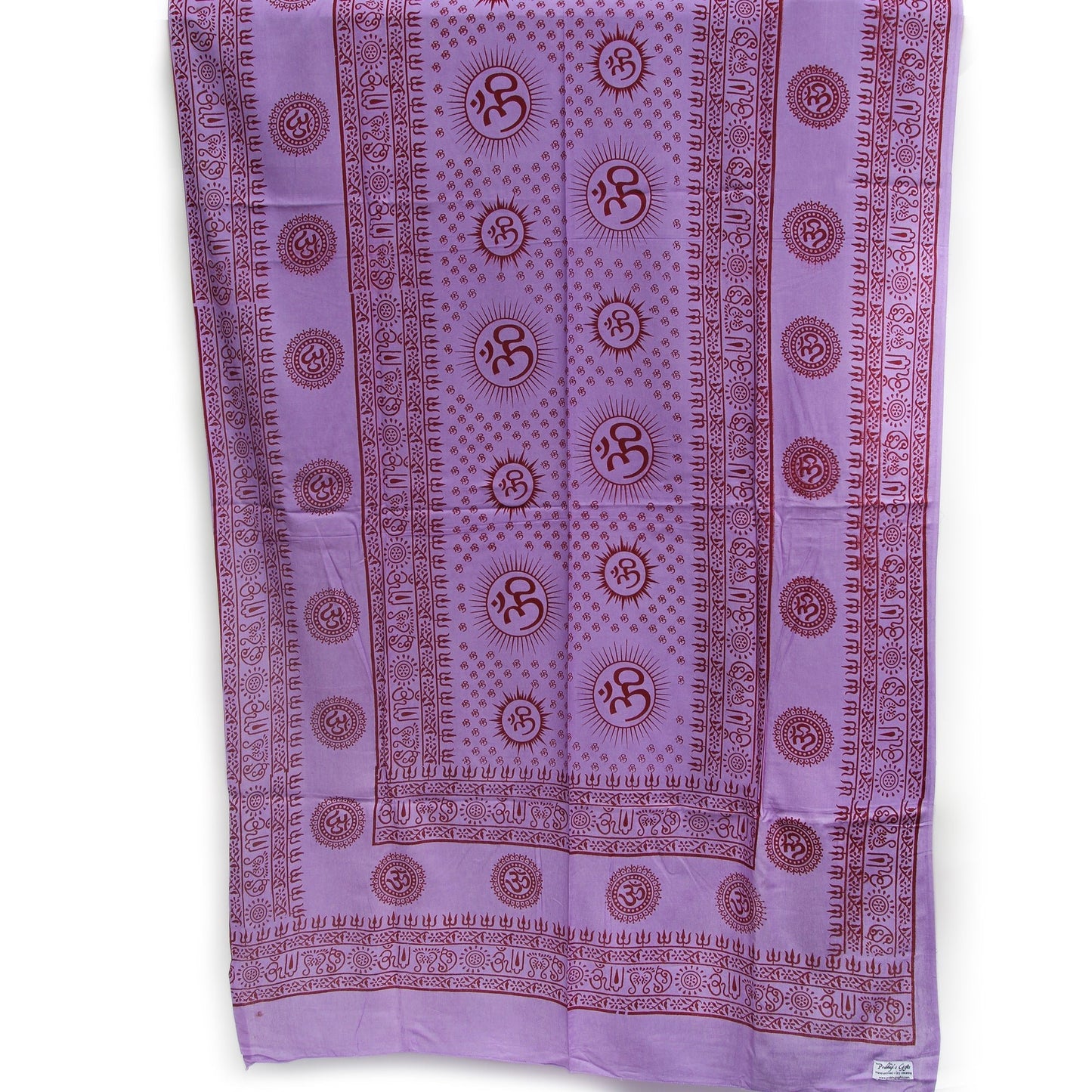 Meditation Yoga Prayer Shawl - Mantra Om - Purple Large - Tree Spirit Wellness