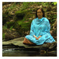 Meditation Yoga Prayer Shawl - Mantra Om - Turquoise Large - Tree Spirit Wellness