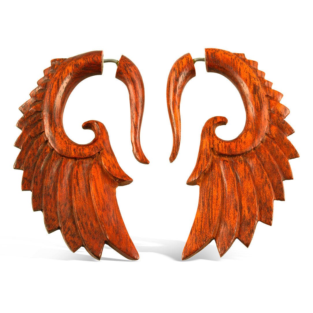Nava Wings Red - Wood - Tree Spirit Wellness