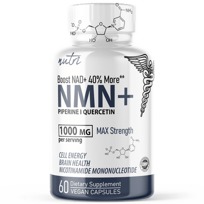 NMN+ 1000 mg (NMN + Quercetin & Piperine) 60ct - Tree Spirit Wellness