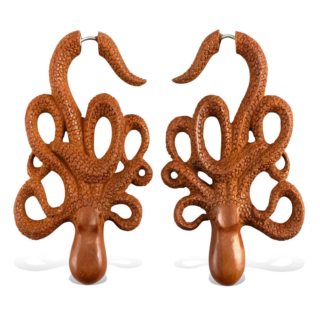 Octopus Drops - Wood - Tree Spirit Wellness