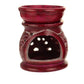 Oil Diffuser - Red Soapstone Oil Burner Carved 3.25" - Tree Spirit Wellness