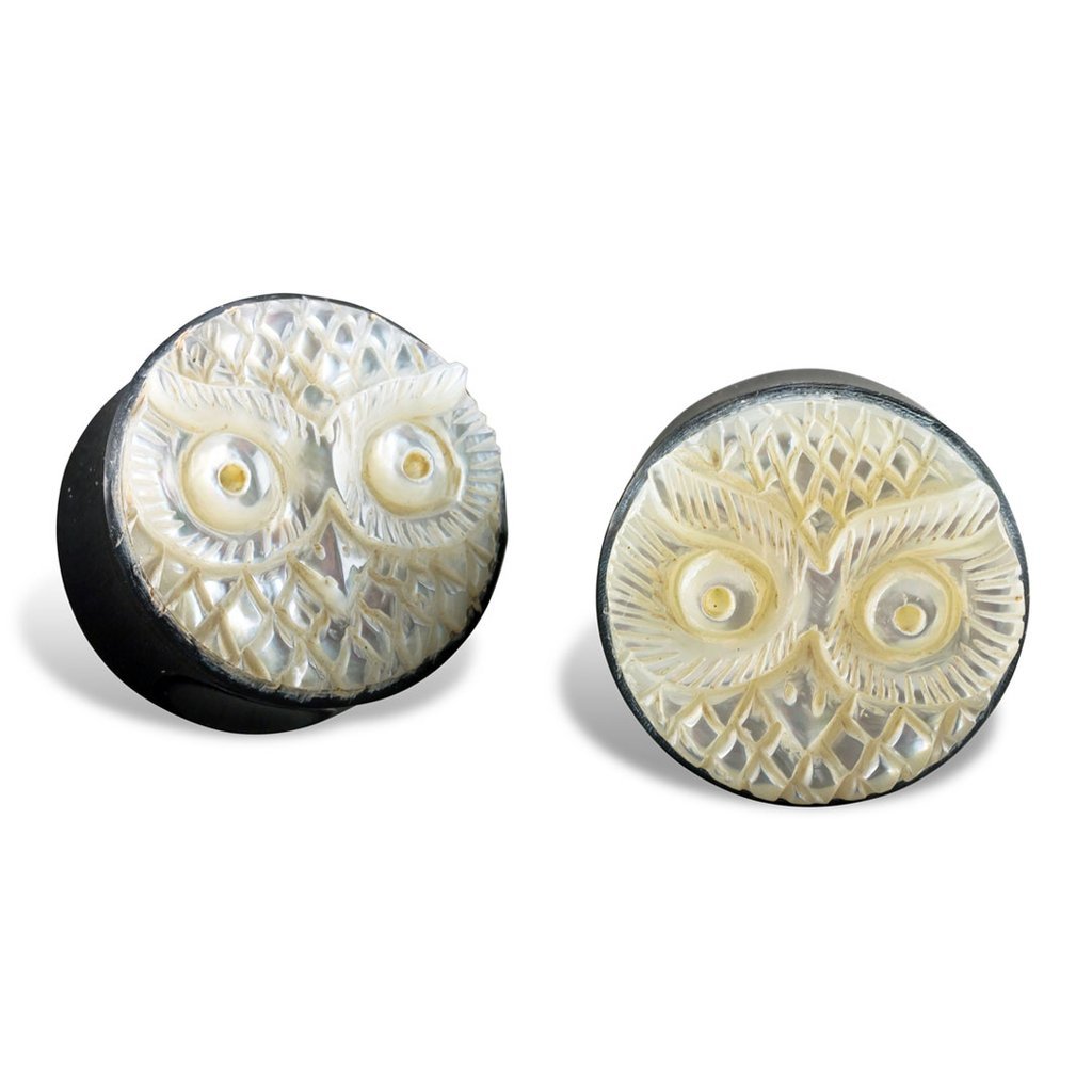 OWL SHELL PLUGS freeshipping - Tree Spirit Wellness