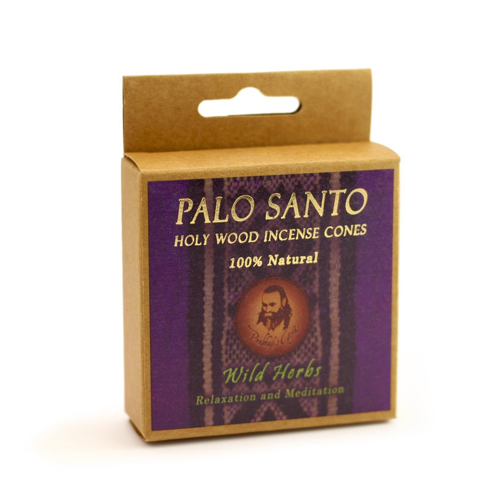 Palo Santo and Wild Herbs - Relaxation & Meditation - 6 Incense Cones - Tree Spirit Wellness