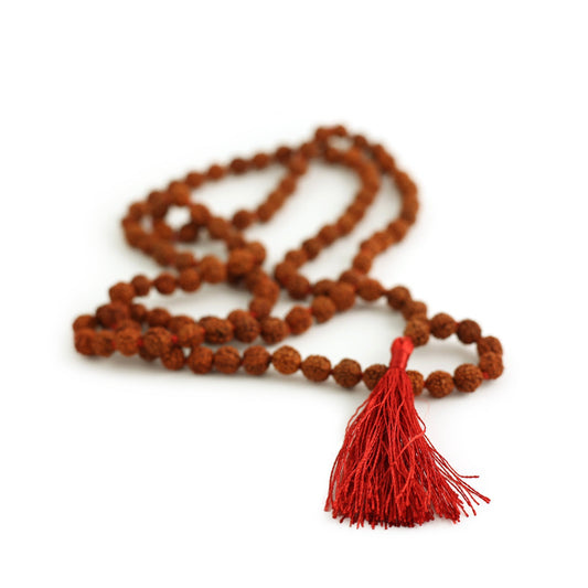 Prayer Mala Beads - Rudraksha - 108 Prayer Beads - Tree Spirit Wellness