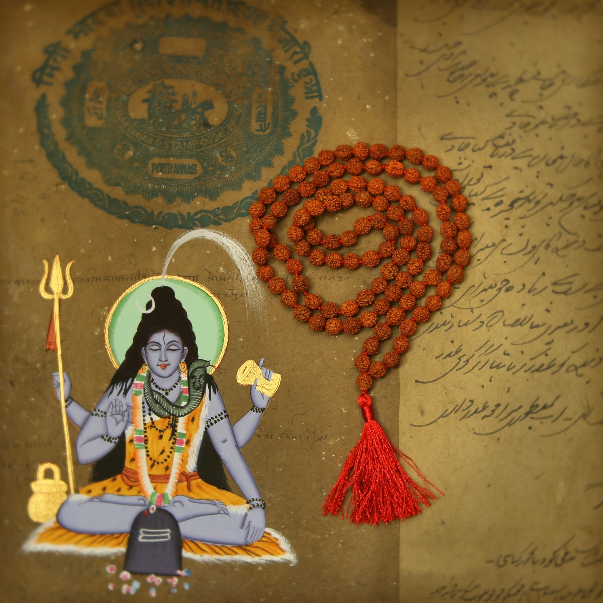 Prayer Mala Beads - Rudraksha Mala