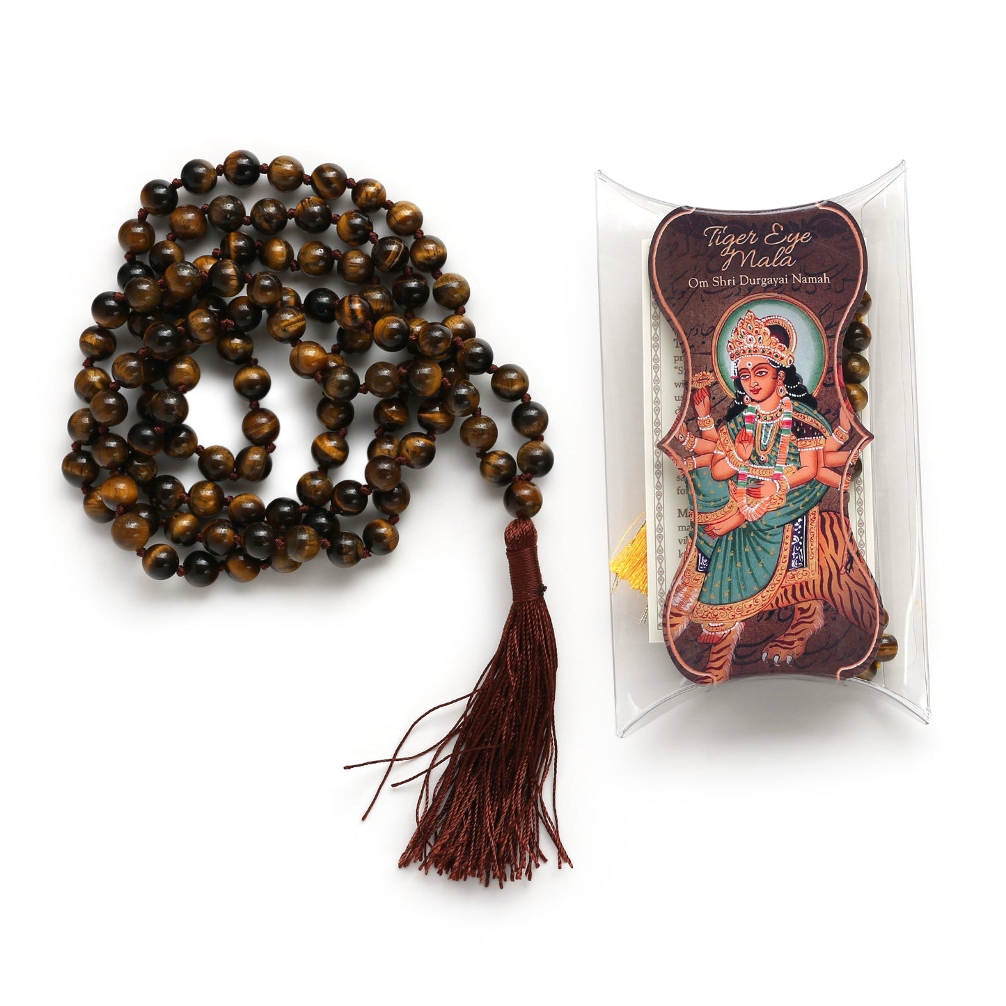 Prayer Mala Beads - Tiger Eye - 108 Prayer Beads - Tree Spirit Wellness