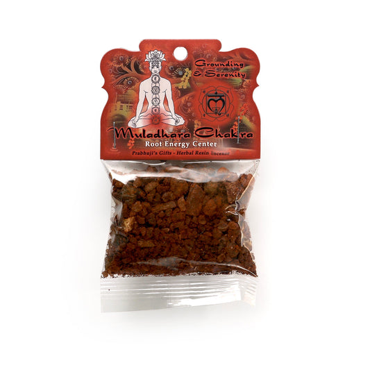 Resin Incense Root Chakra Muladhara - Grounding and Inner Peace - 1.2oz bag - Tree Spirit Wellness