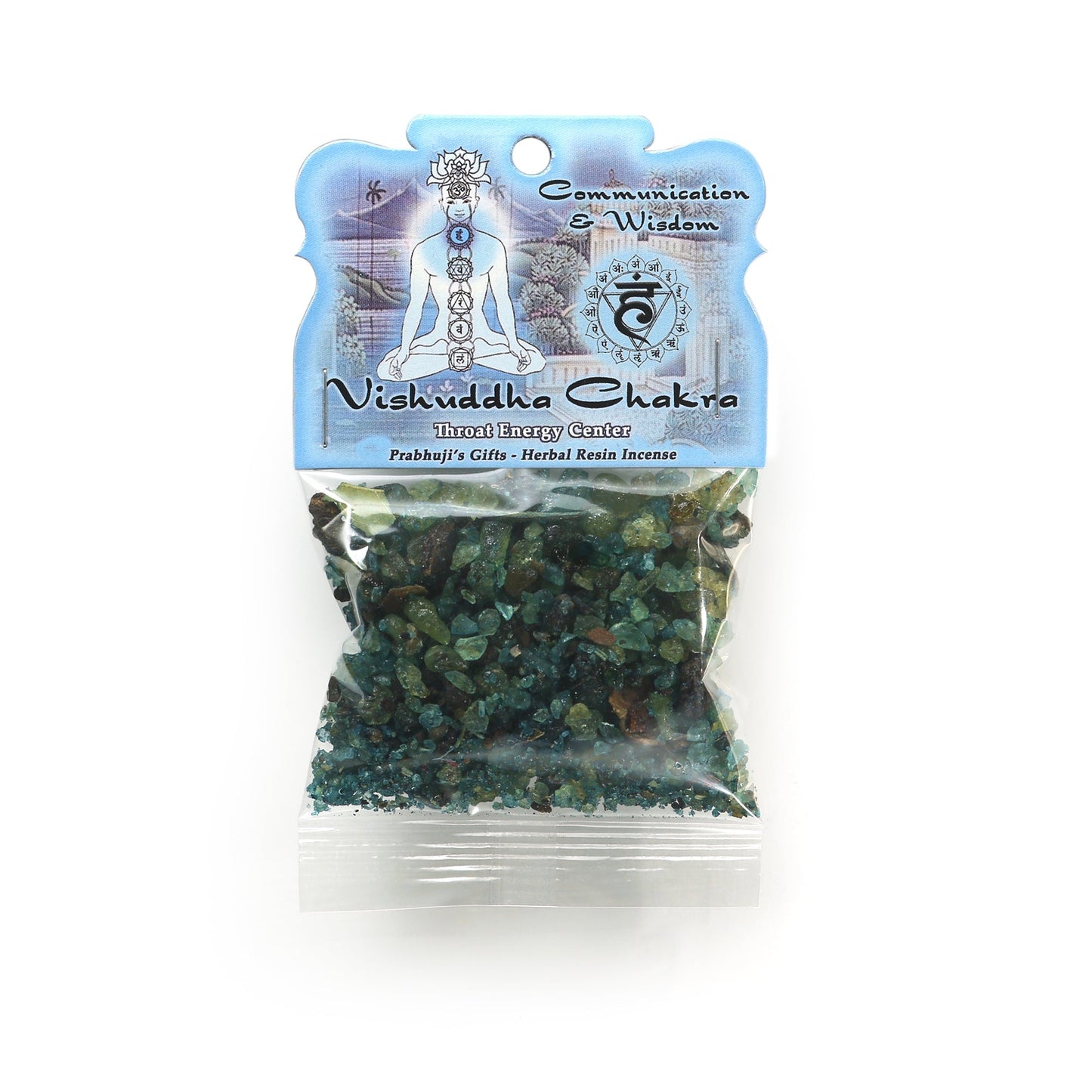 Resin Incense Throat Chakra Vishuddha - Communication and Responsibility - 1.2oz bag - Tree Spirit Wellness