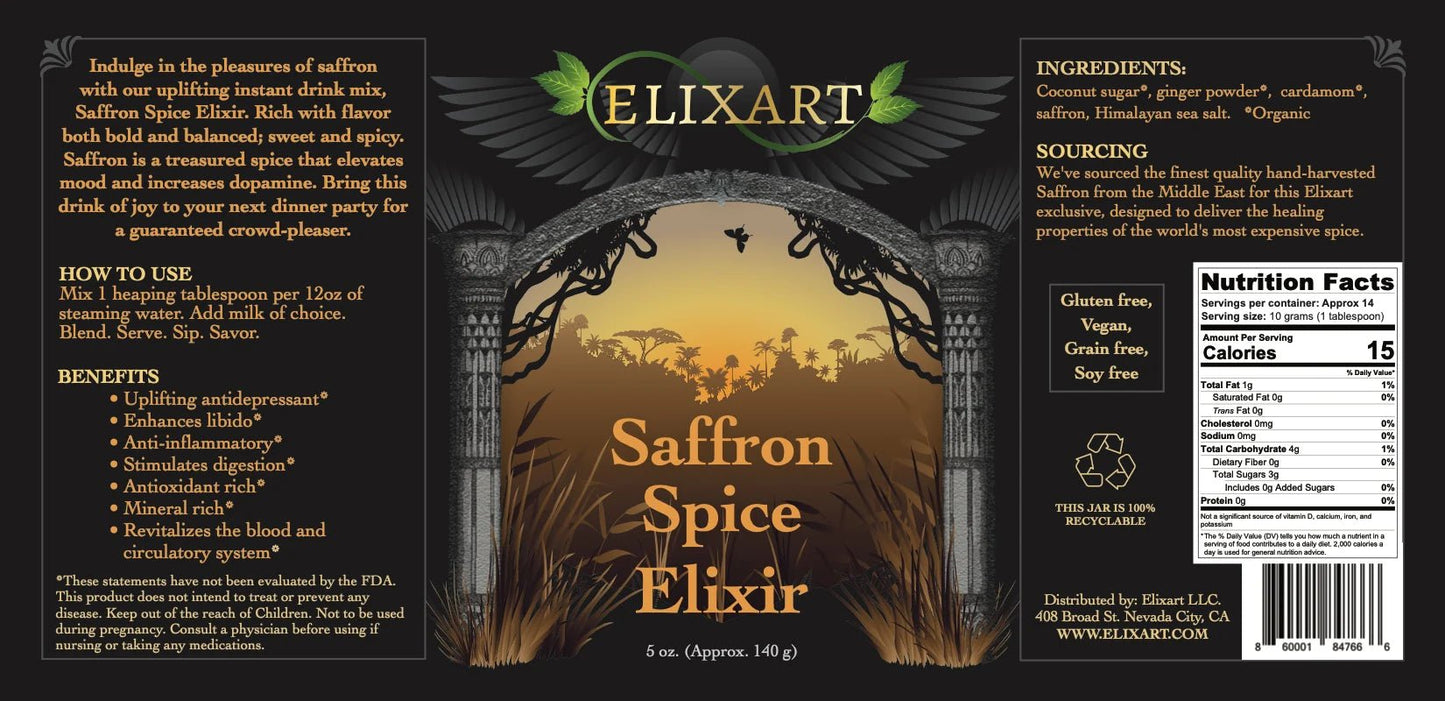 Saffron Spice Elixir - Tree Spirit Wellness