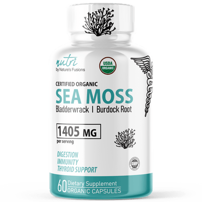 Sea Moss with Bladderwrack, Burdock & Black Pepper 1400mg - Tree Spirit Wellness