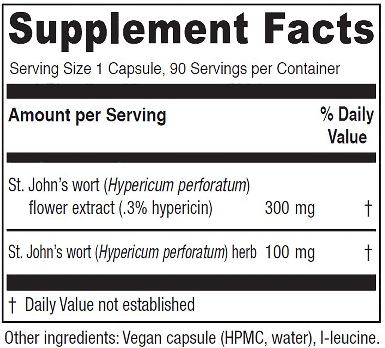 St. John’s Wort – 90 capsules - Tree Spirit Wellness