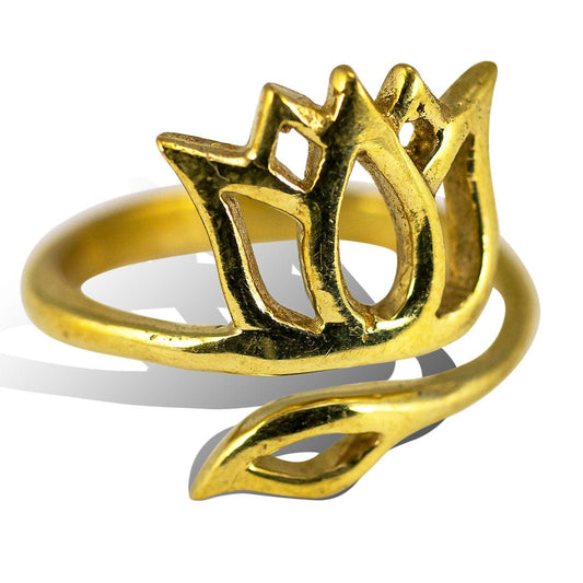 Water Lily Ring - Brass - Tree Spirit Wellness