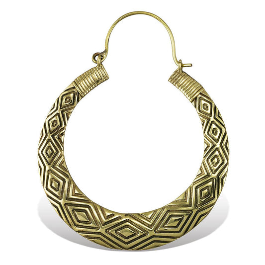 Woven Tribal Hoops - Tree Spirit Wellness