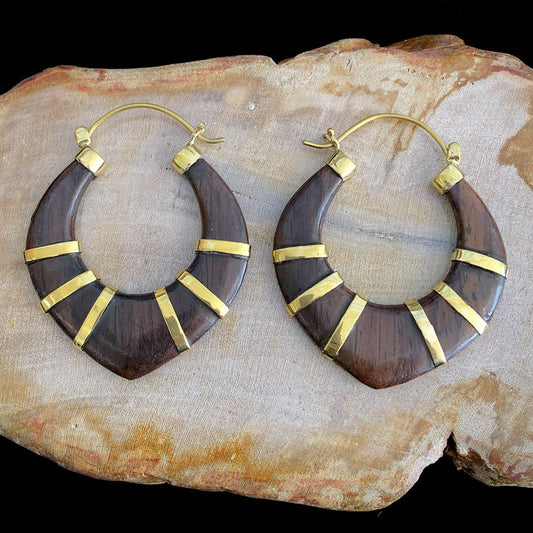 Wrapped Emery Hoops - Wood - Tree Spirit Wellness